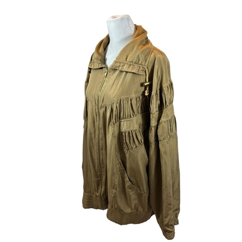 Vintage Ladies EVR Rousso Apparel‎ Group 100% Silk Full Zip Jacket Size Large